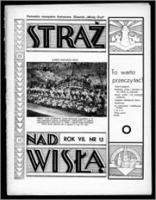 Straż nad Wisłą 1937, R. 7, nr 12