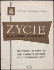 Życie : katolicki miesięcznik społeczno-kulturalny 1959, R. 13 nr 10 (571)