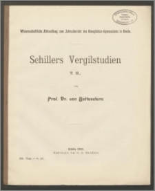 Schillers Vergilstudien. T. II