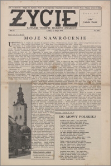 Życie : katolicki tygodnik religijno-społeczny 1948, R. 2 nr 8 (41)