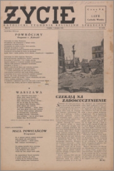Życie : katolicki tygodnik religijno-społeczny 1948, R. 2 nr 25 (58)