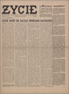 Życie : katolicki tygodnik religijno-społeczny 1949, R. 3 nr 5 (84)