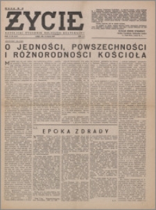 Życie : katolicki tygodnik religijno-społeczny 1949, R. 3 nr 34 (113)