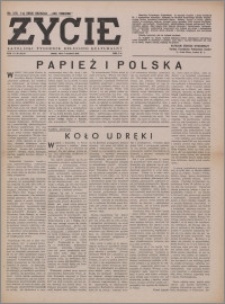 Życie : katolicki tygodnik religijno-społeczny 1949, R. 3 nr 36 (115)