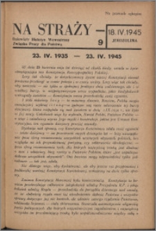 Na Straży : biuletyn wewnętrzny Związku Pracy dla Państwa 1945 nr 9