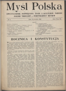 Myśl Polska : dwutygodnik poświęcony życiu i kulturze narodu 1941 nr 3