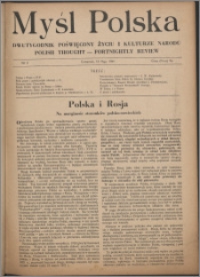 Myśl Polska : dwutygodnik poświęcony życiu i kulturze narodu 1941 nr 4