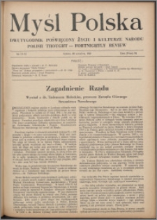 Myśl Polska : dwutygodnik poświęcony życiu i kulturze narodu 1941 nr 11-12