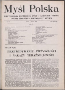 Myśl Polska : dwutygodnik poświęcony życiu i kulturze narodu 1942 nr 29