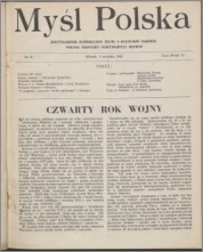 Myśl Polska : dwutygodnik poświęcony życiu i kulturze narodu 1942 nr 31