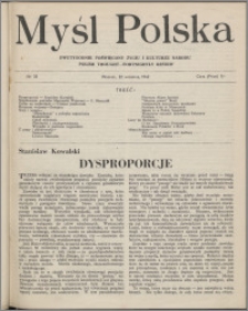 Myśl Polska : dwutygodnik poświęcony życiu i kulturze narodu 1942 nr 32