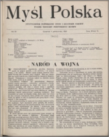 Myśl Polska : dwutygodnik poświęcony życiu i kulturze narodu 1942 nr 33