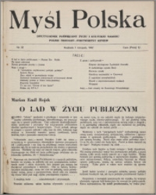 Myśl Polska : dwutygodnik poświęcony życiu i kulturze narodu 1942 nr 35