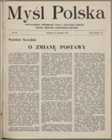 Myśl Polska : dwutygodnik poświęcony życiu i kulturze narodu 1942 nr 36