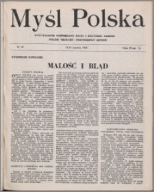 Myśl Polska : dwutygodnik poświęcony życiu i kulturze narodu 1943 nr 40