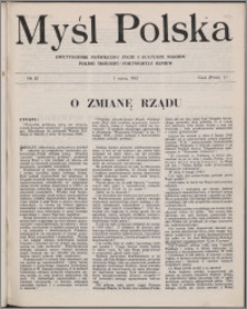 Myśl Polska : dwutygodnik poświęcony życiu i kulturze narodu 1943 nr 42