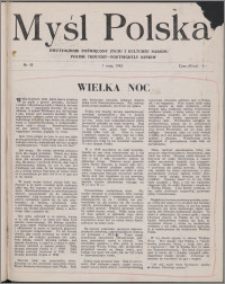 Myśl Polska : dwutygodnik poświęcony życiu i kulturze narodu 1943 nr 45