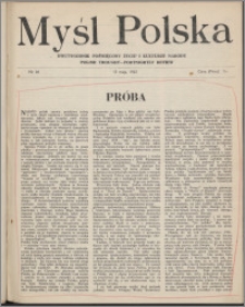 Myśl Polska : dwutygodnik poświęcony życiu i kulturze narodu 1943 nr 46