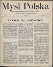 Myśl Polska : dwutygodnik poświęcony życiu i kulturze narodu 1943 nr 48