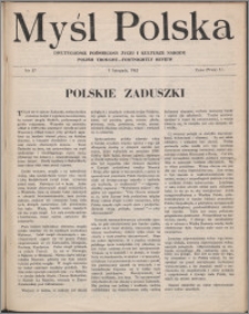Myśl Polska : dwutygodnik poświęcony życiu i kulturze narodu 1943 nr 57