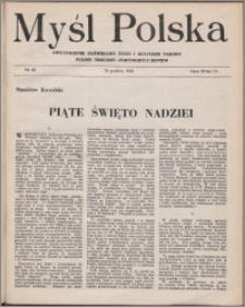Myśl Polska : dwutygodnik poświęcony życiu i kulturze narodu 1943 nr 60