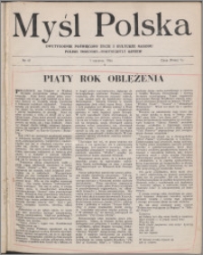 Myśl Polska : dwutygodnik poświęcony życiu i kulturze narodu 1944 nr 61