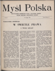 Myśl Polska : dwutygodnik poświęcony życiu i kulturze narodu 1944 nr 64