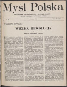 Myśl Polska : dwutygodnik poświęcony życiu i kulturze narodu 1944 nr 66
