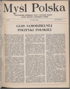 Myśl Polska : dwutygodnik poświęcony życiu i kulturze narodu 1944 nr 67