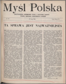 Myśl Polska : dwutygodnik poświęcony życiu i kulturze narodu 1944 nr 70
