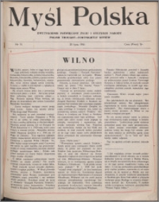 Myśl Polska : dwutygodnik poświęcony życiu i kulturze narodu 1944 nr 74