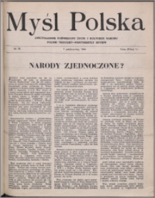 Myśl Polska : dwutygodnik poświęcony życiu i kulturze narodu 1944 nr 78
