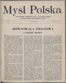 Myśl Polska : dwutygodnik poświęcony życiu i kulturze narodu 1945 nr 85