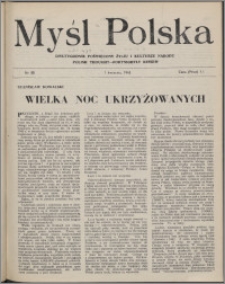 Myśl Polska : dwutygodnik poświęcony życiu i kulturze narodu 1945 nr 88