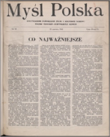 Myśl Polska : dwutygodnik poświęcony życiu i kulturze narodu 1945 nr 93