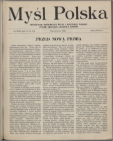 Myśl Polska : dwutygodnik poświęcony życiu i kulturze narodu 1946, R. 6 nr 3-4 (98-99)