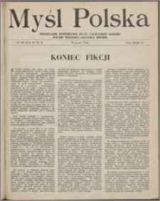 Myśl Polska : dwutygodnik poświęcony życiu i kulturze narodu 1946, R. 6 nr 7 (102)