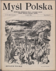 Myśl Polska : dwutygodnik poświęcony życiu i kulturze narodu 1946, R. 6 nr 10 (105)