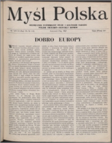 Myśl Polska : miesięcznik poświęcony życiu i kulturze narodu 1947, R. 7 nr 4-5 (109-110)