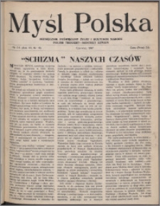 Myśl Polska : miesięcznik poświęcony życiu i kulturze narodu 1947, R. 7 nr 6 (111)