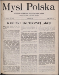 Myśl Polska : miesięcznik poświęcony życiu i kulturze narodu 1947, R. 7 nr 9 (114)