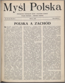 Myśl Polska : miesięcznik poświęcony życiu i kulturze narodu 1948, R. 8 nr 3 (120)