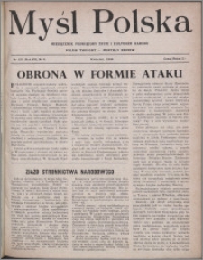 Myśl Polska : miesięcznik poświęcony życiu i kulturze narodu 1948, R. 8 nr 4 (121)