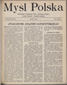 Myśl Polska : miesięcznik poświęcony życiu i kulturze narodu 1948, R. 8 nr 6 (123)