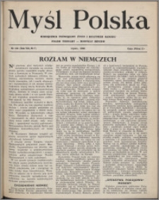 Myśl Polska : miesięcznik poświęcony życiu i kulturze narodu 1948, R. 8 nr 7 (124)