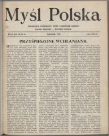 Myśl Polska : miesięcznik poświęcony życiu i kulturze narodu 1948, R. 8 nr 10 (127)