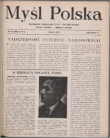 Myśl Polska : miesięcznik poświęcony życiu i kulturze narodu 1949, R. 9 nr 1 (130)