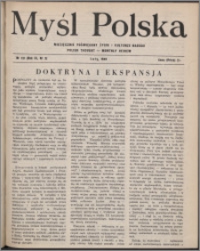Myśl Polska : miesięcznik poświęcony życiu i kulturze narodu 1949, R. 9 nr 2 (131)