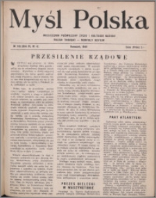 Myśl Polska : miesięcznik poświęcony życiu i kulturze narodu 1949, R. 9 nr 4 (133)