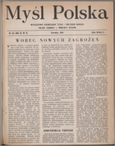 Myśl Polska : miesięcznik poświęcony życiu i kulturze narodu 1949, R. 9 nr 6 (135)